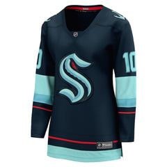 Matty Beniers Seattle Kraken Fanatics Women's Home Breakaway Player Jersey - Deep Sea Blue | Fanatics Clearance