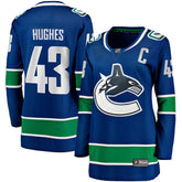 Quinn Hughes Vancouver Canucks Fanatics Women's Home Breakaway Player Jersey - Blue | Fanatics on sale