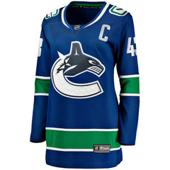 Quinn Hughes Vancouver Canucks Fanatics Women's Home Breakaway Player Jersey - Blue | Fanatics on sale