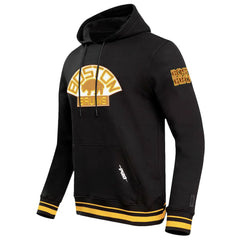 Boston Bruins Pro Standard Retro Classic Fleece Pullover Hoodie - Black | NHL Clearance