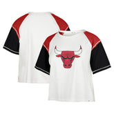 47 brand Chicago Bulls '47 Women's Premier Raglan Cropped T-Shirt Cream