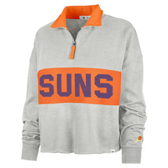 47 brand Phoenix Suns '47 Women's Breakthrough Remi Quarter-Zip Jacket Heather Gray