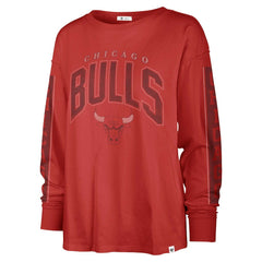 47 brand Chicago Bulls '47 Women's Tomcat Long Sleeve T-Shirt Red