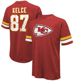 Travis Kelce Kansas City Chiefs Majestic Threads Name & Number Oversized Fit T-Shirt - Red - NFL