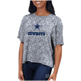 Dallas Cowboys Certo Women's Turnout T-Shirt - Charcoal - NFL