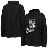 Boston Celtics Levelwear Women's Sunset Pullover Sweatshirt Black