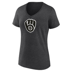 Milwaukee Brewers Women's Personalized Monochrome Name & Number V-Neck T-Shirt Near Me