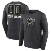 Athletics Personalized Monochrome Name & Number Long Sleeve T-Shirt Discount