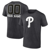 Philadelphia Phillies Personalized Monochrome Name & Number T-Shirt for sale