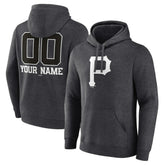 Pittsburgh Pirates Personalized Monochrome Name & Number Pullover Hoodie Near Me
