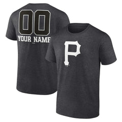 Pittsburgh Pirates Personalized Monochrome Name & Number T-Shirt Sale