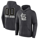 St. Louis Cardinals Personalized Monochrome Name & Number Pullover Hoodie Outlet