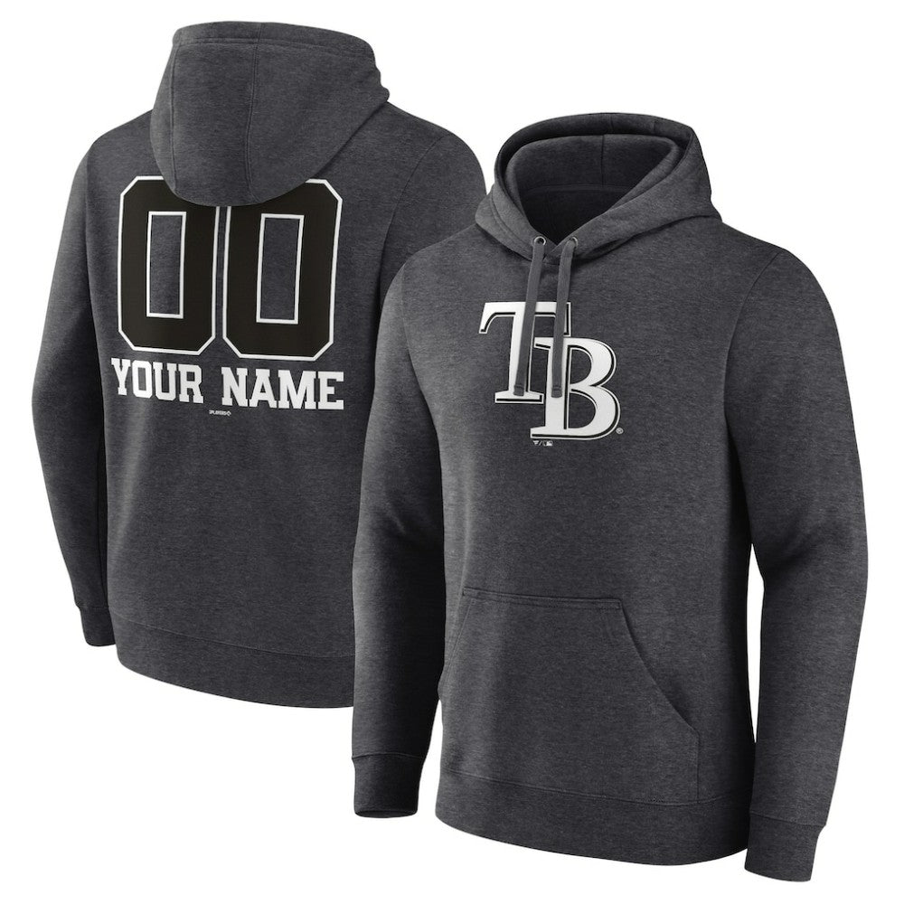 Tampa Bay Rays Personalized Monochrome Name & Number Pullover Hoodie Near Me