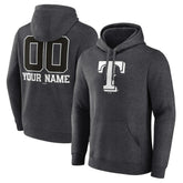 Texas Rangers Personalized Monochrome Name & Number Pullover Hoodie Online