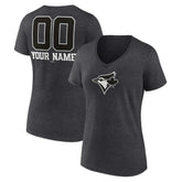 Toronto Blue Jays Women's Personalized Monochrome Name & Number V-Neck T-Shirt Outlet
