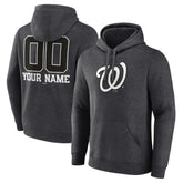 Washington Nationals Personalized Monochrome Name & Number Pullover Hoodie Online