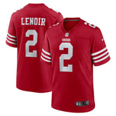 Deommodore Lenoir San Francisco 49ers Game Jersey - Scarlet - Nike