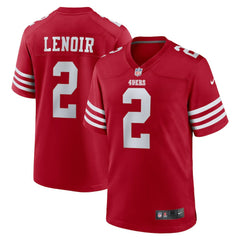Deommodore Lenoir San Francisco 49ers Game Jersey - Scarlet - Nike