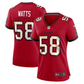 Markees Watts Tampa Bay Buccaneers Women's Game Jersey - Red - Nike