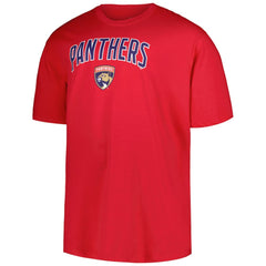 Florida Panthers Profile Big & Tall Arch Over Logo T-Shirt - Red | NHL Lifestyle