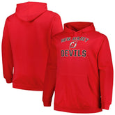 New Jersey Devils Profile Big & Tall Arch Over Logo Pullover Hoodie - Red | NHL near me