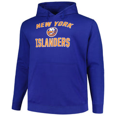 New York Islanders Profile Big & Tall Arch Over Logo Pullover Hoodie - Royal | NHL Lifestyle
