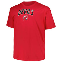 New Jersey Devils Profile Big & Tall Arch Over Logo T-Shirt - Red | NHL on sale