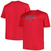 Washington Capitals Profile Big & Tall Arch Over Logo T-Shirt - Red | NHL sale
