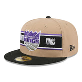 New Era Sacramento Kings 2024 NBA Draft 59FIFTY Fitted Hat Tan/Black