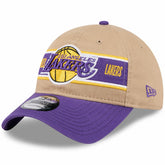 New Era Los Angeles Lakers 2024 NBA Draft 9TWENTY Adjustable Hat Tan/Purple