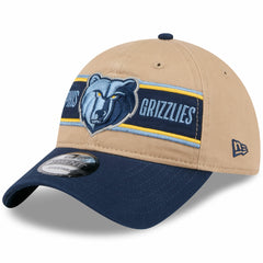 New Era Memphis Grizzlies 2024 NBA Draft 9TWENTY Adjustable Hat Tan/Navy