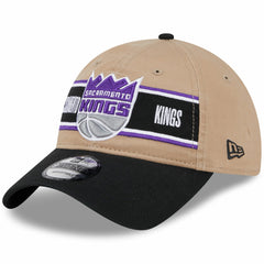 New Era Sacramento Kings 2024 NBA Draft 9TWENTY Adjustable Hat Tan/Black