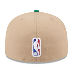 New Era Boston Celtics 2024 NBA Draft 59FIFTY Fitted Hat Tan/Kelly Green