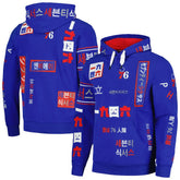 Philadelphia 76ers FISLL Unisex Multi-Language Pullover Hoodie Royal