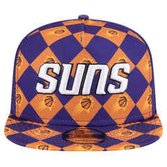 New Era Phoenix Suns Seeing Diamonds A-Frame Trucker 9FIFTY Snapback Hat Purple