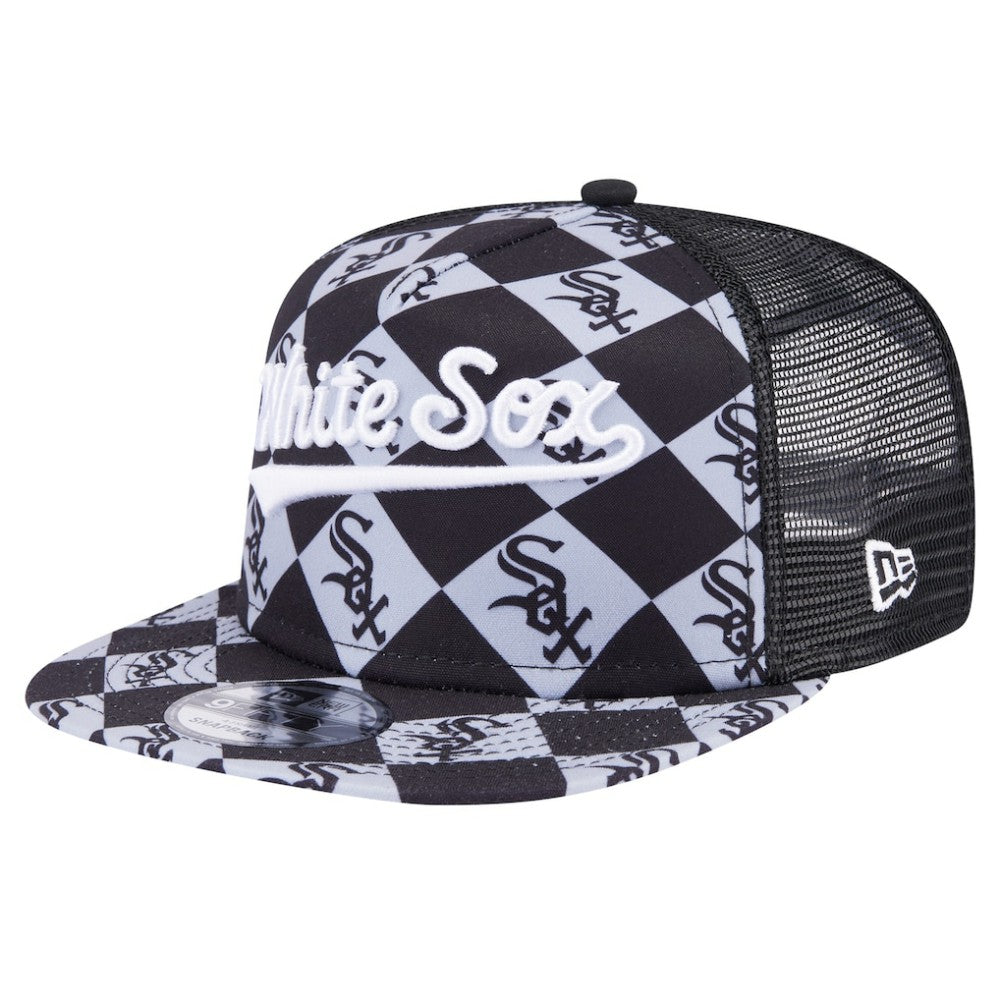Chicago White Sox New Era Seeing Diamonds A-Frame Trucker 9FIFTY Snapback Hat Near Me