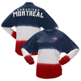 Montreal Canadiens Fanatics Women's Ombre Long Sleeve T-Shirt - Navy/Red | Fanatics on sale