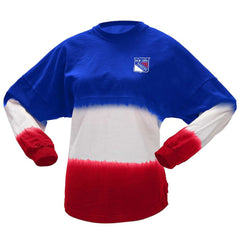 New York Rangers Fanatics Women's Ombre Long Sleeve T-Shirt - Blue/Red | Fanatics discount