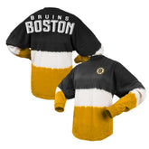 Boston Bruins Fanatics Women's Ombre Long Sleeve T-Shirt - Black/Gold | Fanatics Clearance