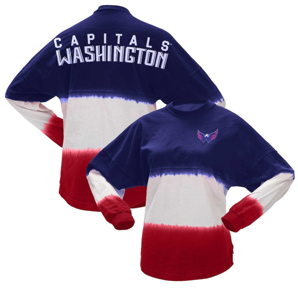 Washington Capitals Fanatics Women's Ombre Long Sleeve T-Shirt - Navy/Red | Fanatics discount