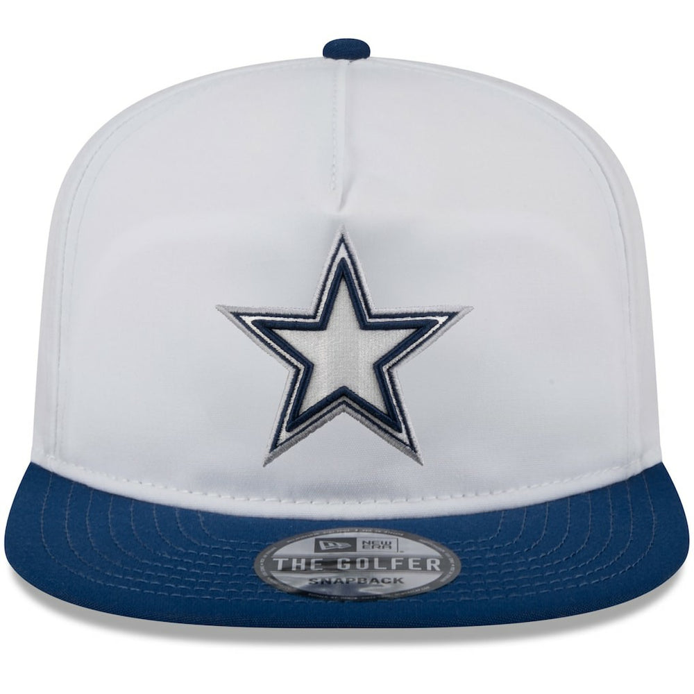 Dallas Cowboys New Era 2024 NFL Training Camp Golfer Snapback Hat - White/Navy - NFL