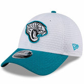 Jacksonville Jaguars New Era 2024 NFL Training Camp 9FORTY Adjustable Hat - White/Teal - NFL