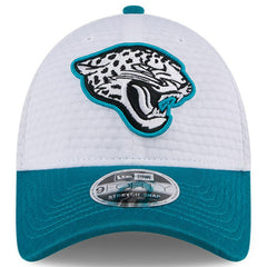 Jacksonville Jaguars New Era 2024 NFL Training Camp 9FORTY Adjustable Hat - White/Teal - NFL