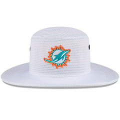 Miami Dolphins New Era 2024 NFL Training Camp Panama Bucket Hat - White - NFL