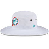 Miami Dolphins New Era 2024 NFL Training Camp Panama Bucket Hat - White - NFL