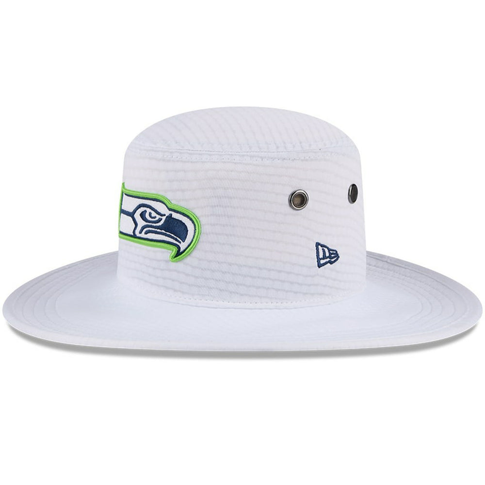 Seattle Seahawks New Era 2024 NFL Training Camp Panama Bucket Hat - White - NFL