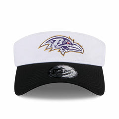 Baltimore Ravens New Era 2024 NFL Training Camp Adjustable Visor - White/Black - NFL