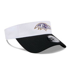 Baltimore Ravens New Era 2024 NFL Training Camp Adjustable Visor - White/Black - NFL
