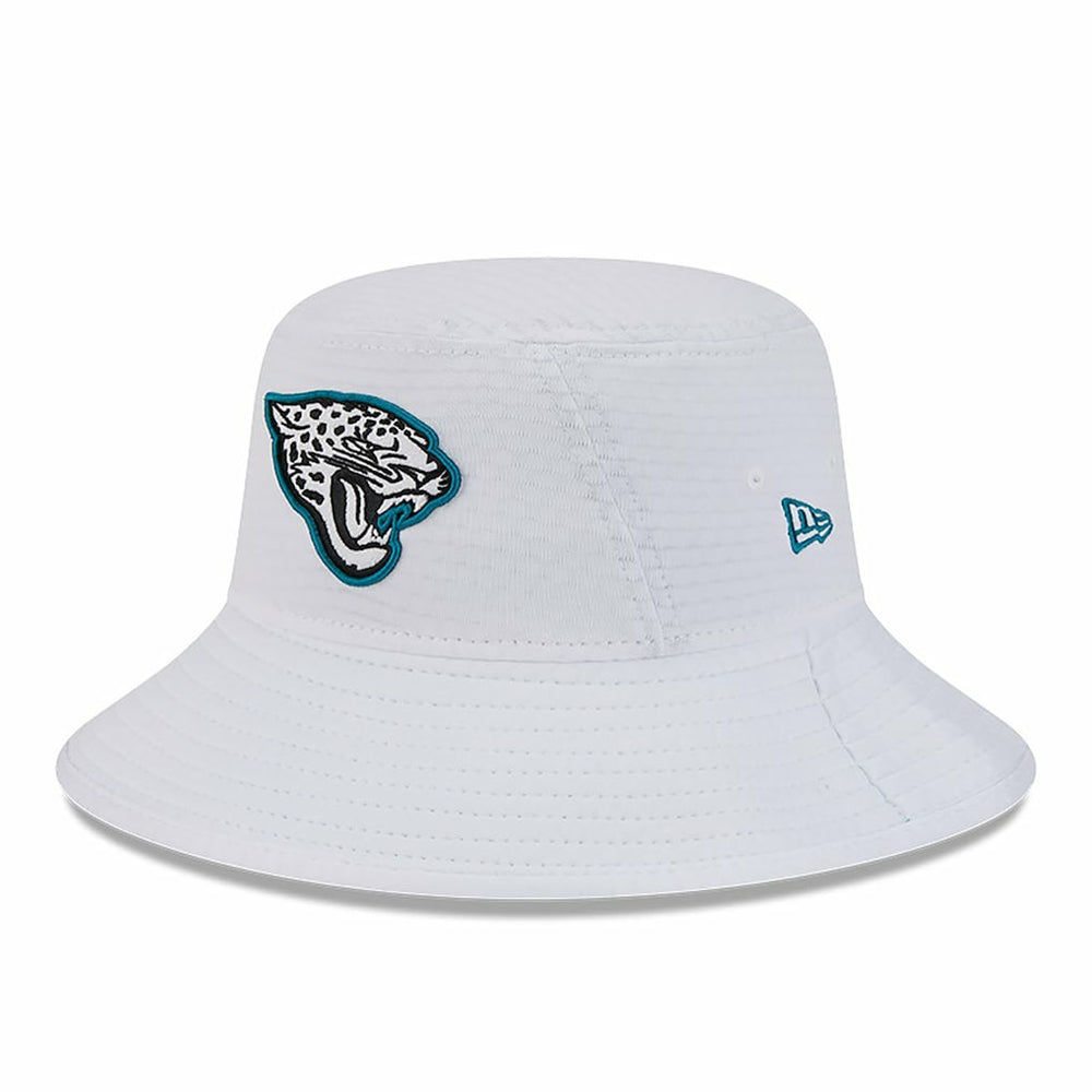 Jacksonville Jaguars New Era 2024 NFL Training Camp Stretch Bucket Hat - White - NFL