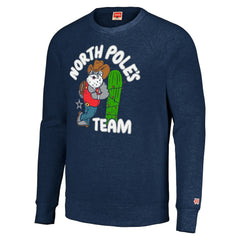 Dallas Cowboys Homage Unisex Holiday Raglan Tri-Blend Pullover Sweatshirt - Navy - NFL